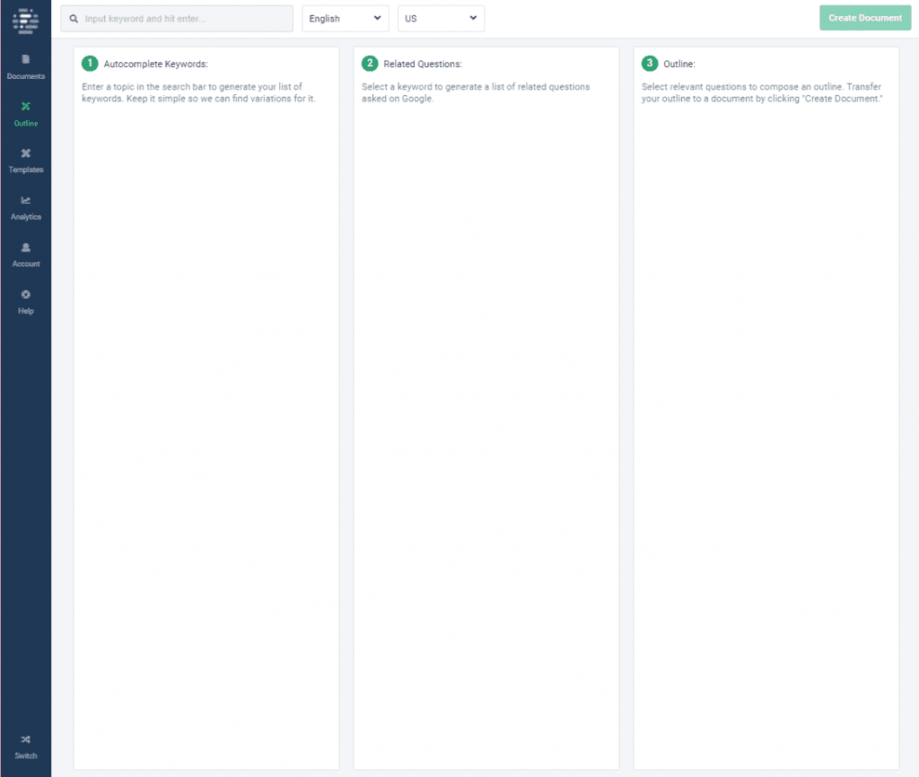 SEO Outline builder
