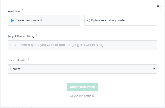 Creating New SEO Optimized Article